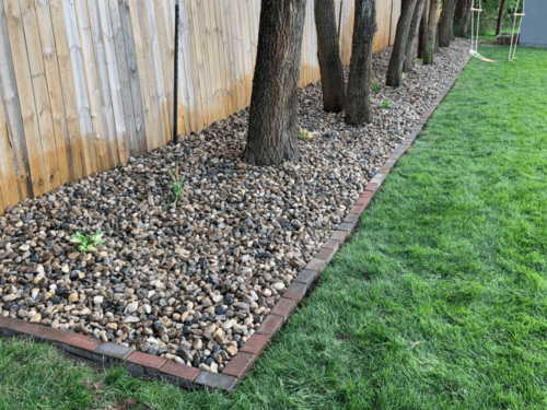 Edging and Rock Installation